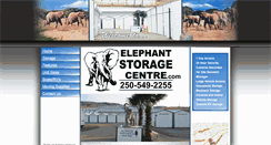 Desktop Screenshot of elephantstoragecentre.com