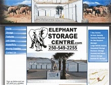 Tablet Screenshot of elephantstoragecentre.com